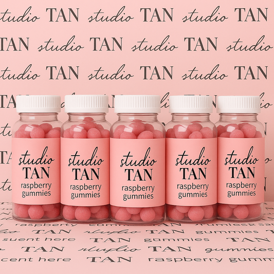 5 X BOTTLES/POUCHES OF TANNING GUMMIES